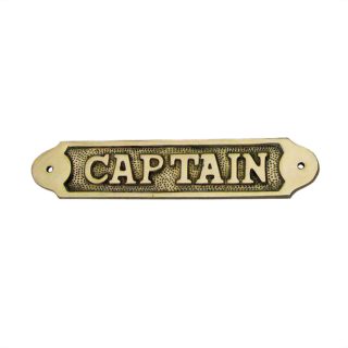Türschild Captain