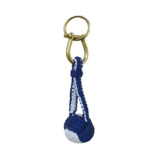 Schlüsselanhänger Affenfaust blau weiß