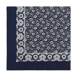 Vierecktuch mit paisley - Blau