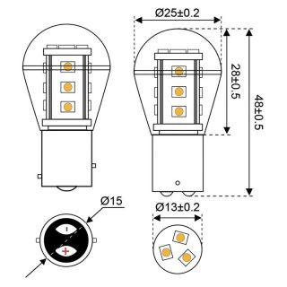 LED Glühlampe Sockel BAY 15d