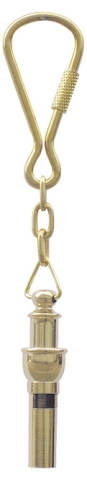 Dampfschiffpfeife-Schlüsselanhänger aus Messing | Funktionstüchtig