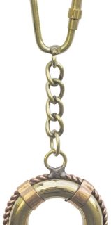 Rettungsring-Schlüsselanhänger Messing/Kupfer