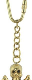 Schlüsselanhänger Pirat aus Messing | Maritimes Accessoire